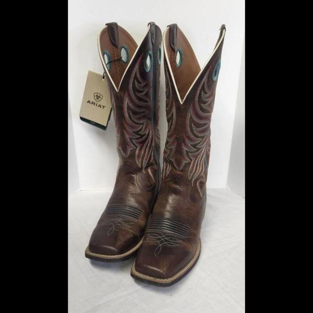 NWT Ariat Boots Round Up Ryder Sassy Brown Women's Size 8.5